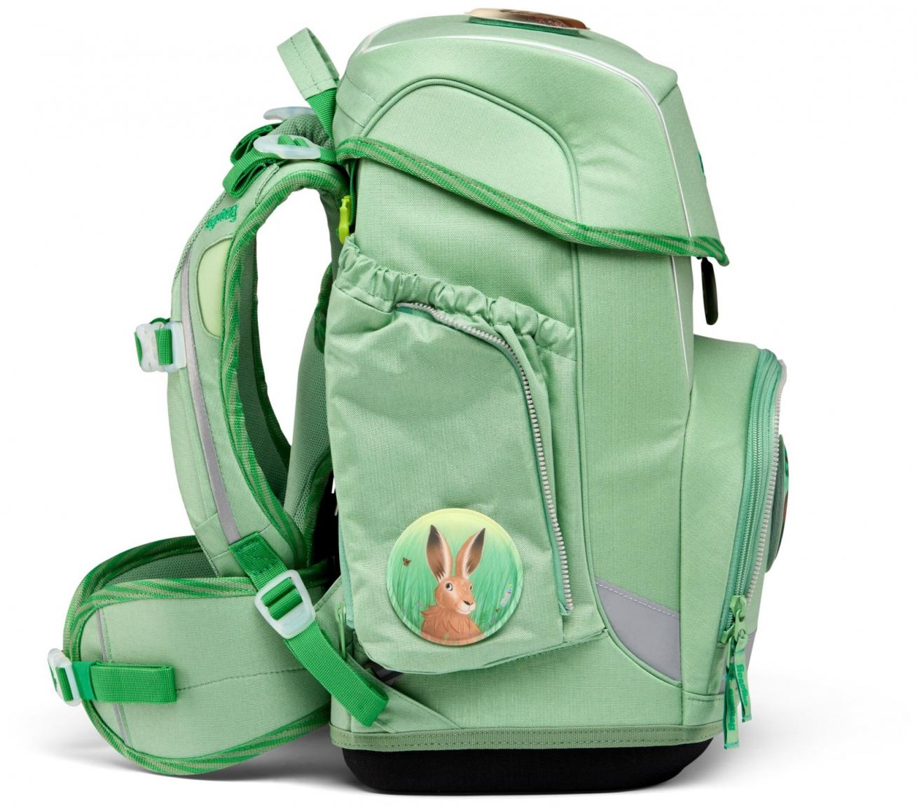 Rucksackset grün verstellbar Ergobag Cubo WaldBärwohner