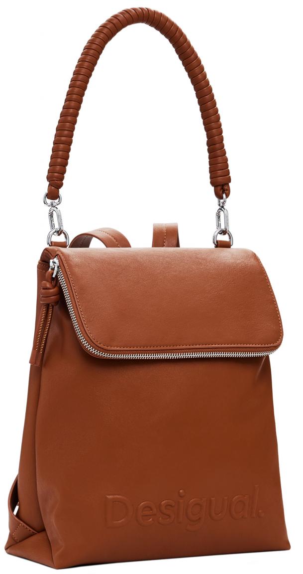 Rucksacktasche Hampton Desigual Camel Logo