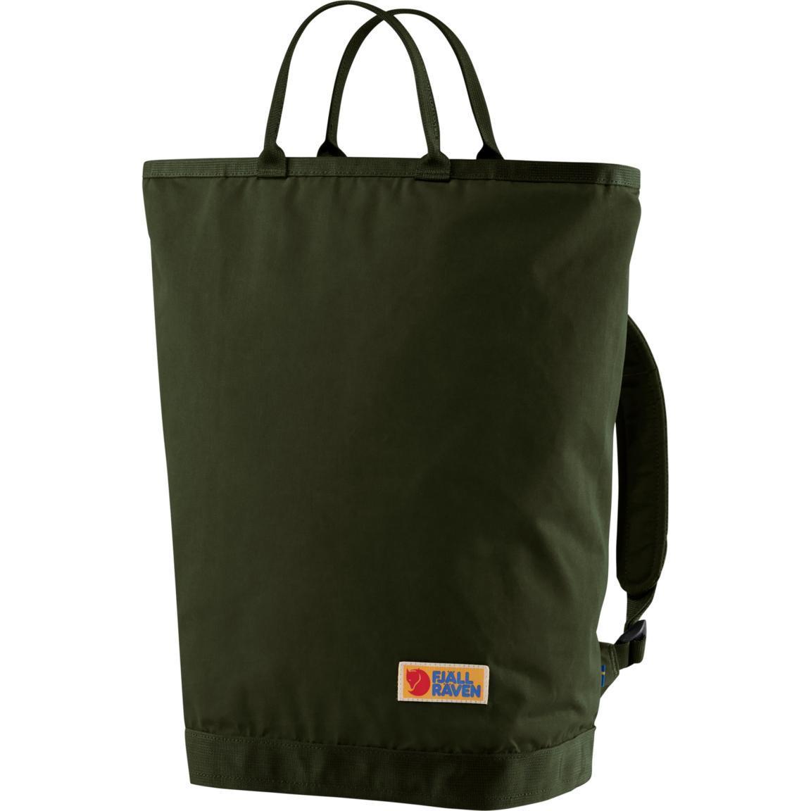 Rucksacktasche dunkelgrün Vardag Totepack Fjällräven Deep Forest