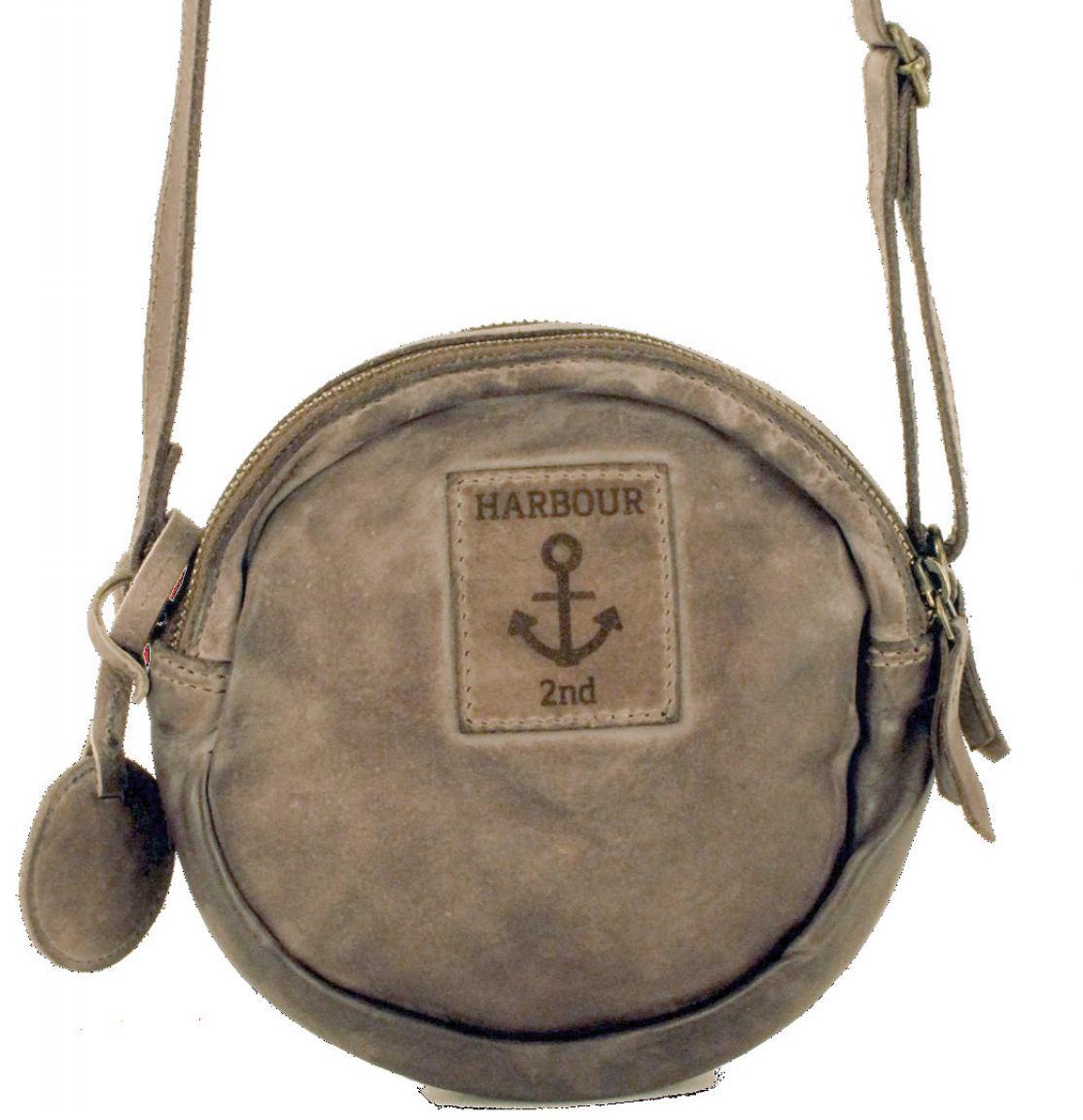 Runde Flechttasche Harbour2nd Elisabeth Charming Cognac braun