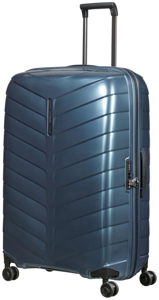 Samsonite Attrix Rollenkoffer Steel Blue Spinner L 75cm