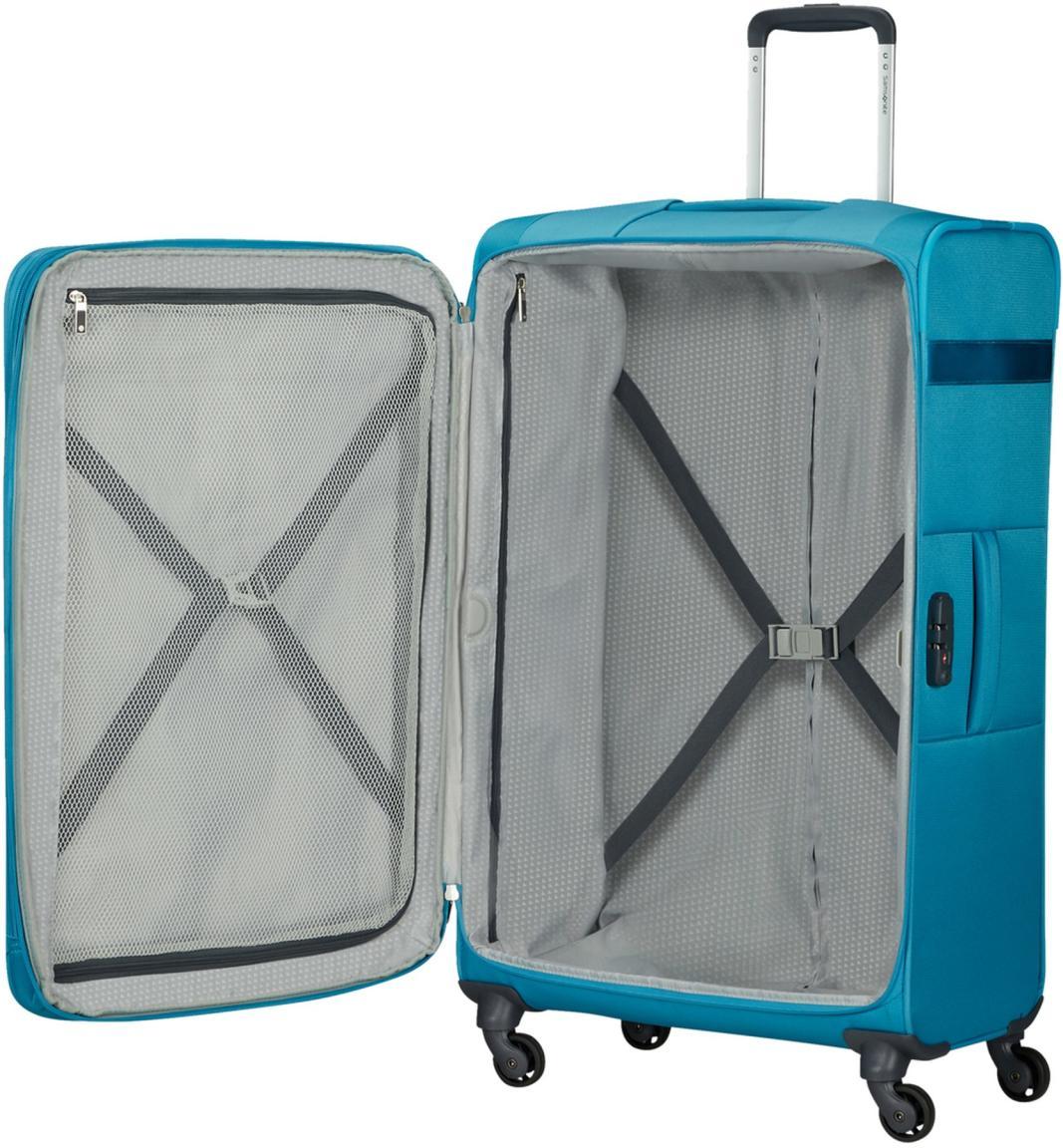 Samsonite Citybeat Spinner L 78cm 4-Rad Harbor Blue hellblau erweiterbar Reisetrolley