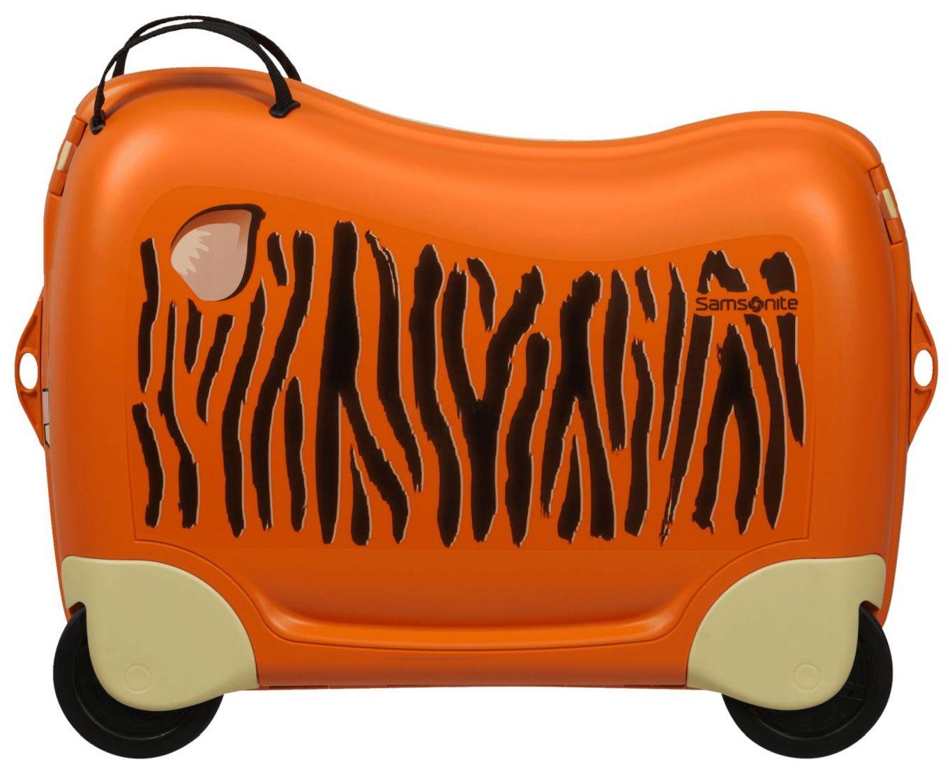 Samsonite Dream2Go Tiger Toby Rollenkoffer für Kinder orange Ride-On