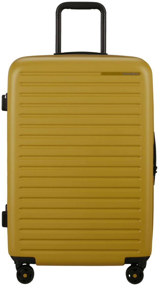 Samsonite Hartschalenkoffer nachhaltig Spinner M 68cm StackD Mustard gelb