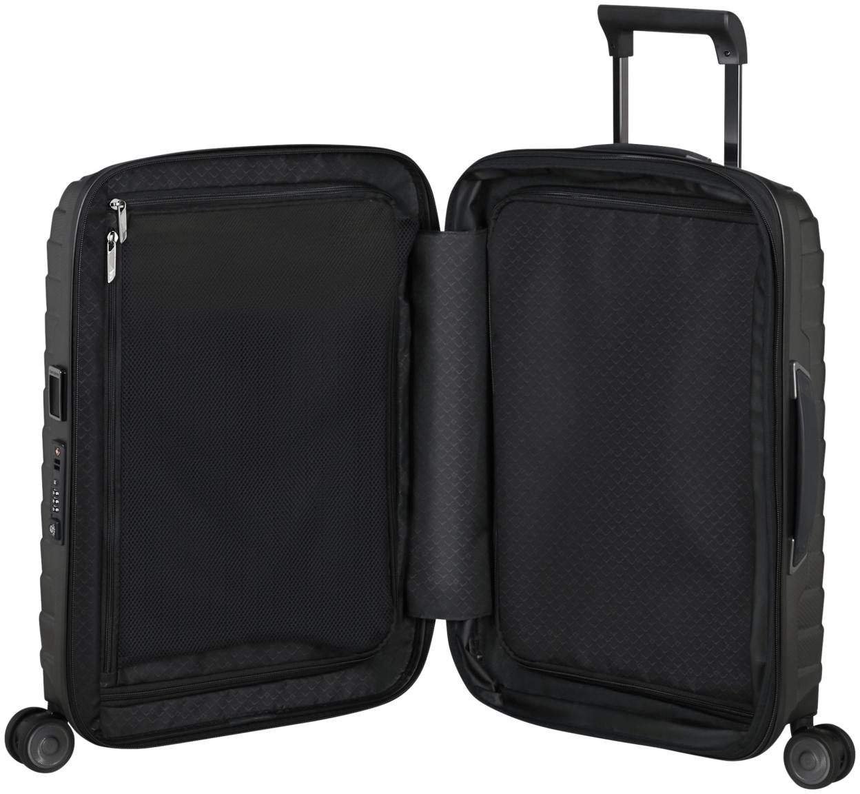 Samsonite Proxis Spinner S 55cm Handgepäckkoffer erweiterbar dunkelgrau Matt Graphite