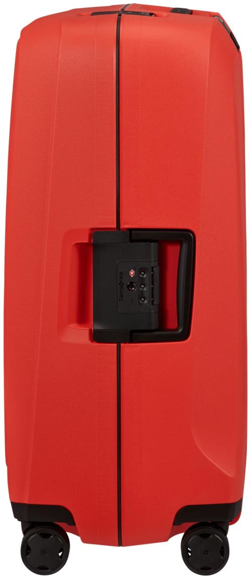 Samsonite Reisetrolley Essens Spinner M 65cm Lava rot Hartschale
