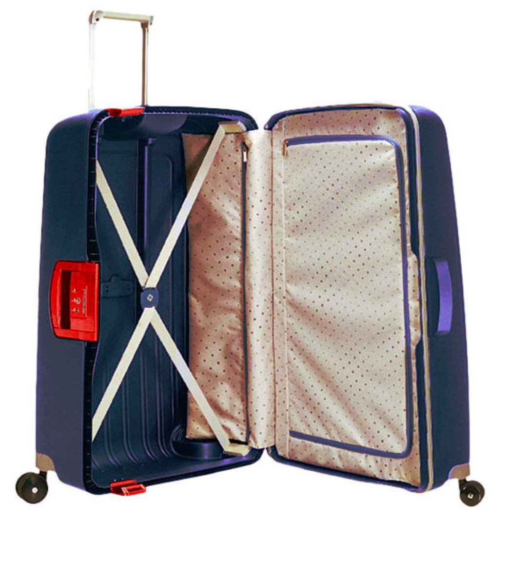 Samsonite S'Cure Flugkofffer 69cm navy blue/capri red