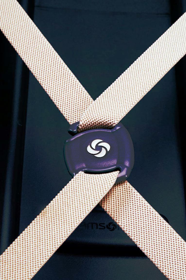 Samsonite S'Cure Flugkofffer 69cm navy blue/capri red