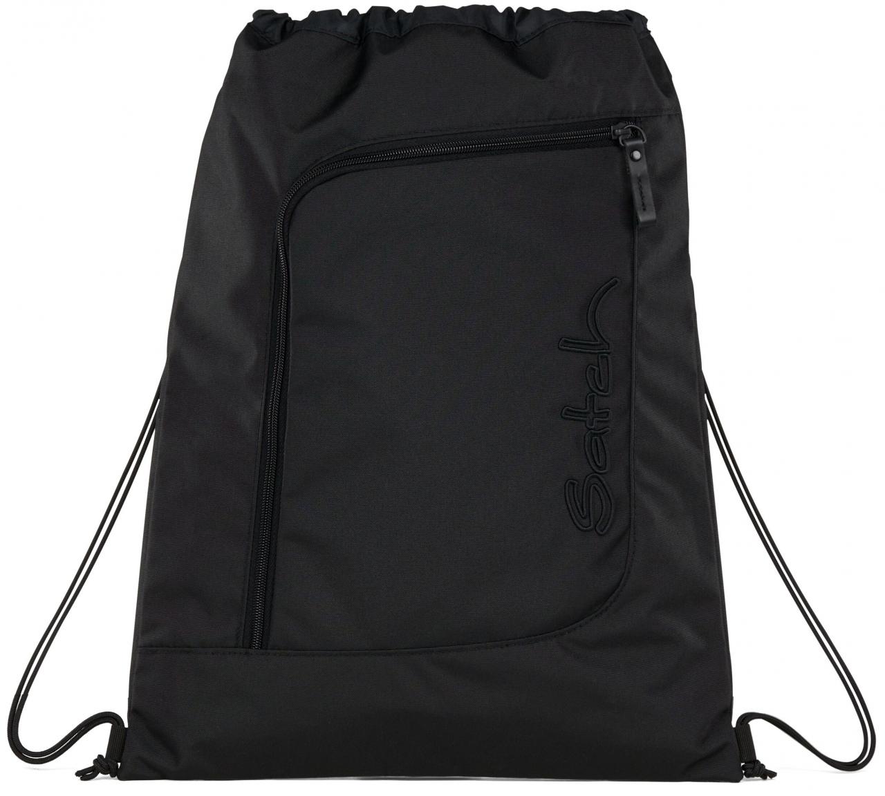 Satch Beutelrucksack Zugband Nordic Black schwarz recycelt