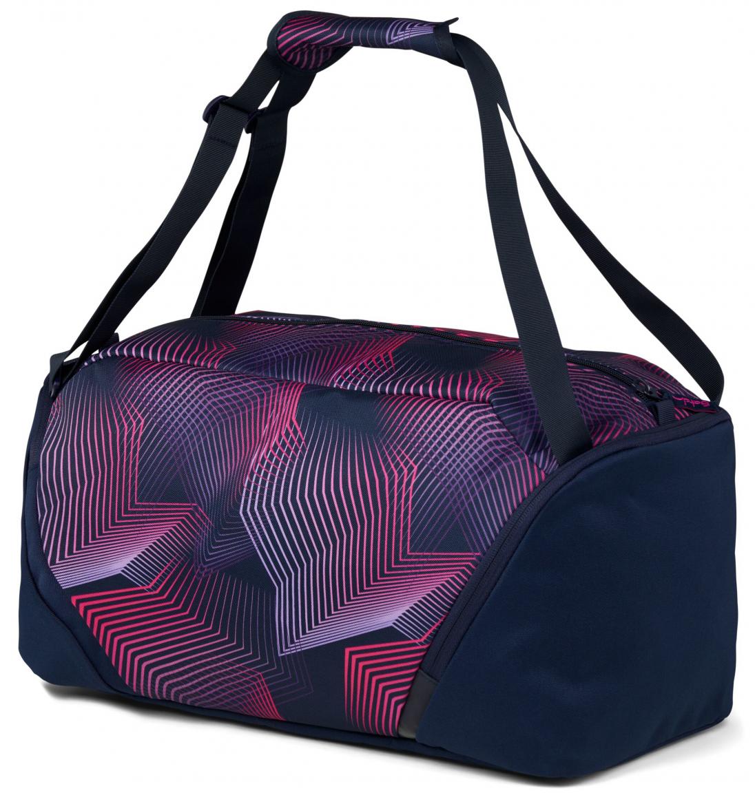 Satch Duffle Bag recycelt dunkelblau Seismic Pink
