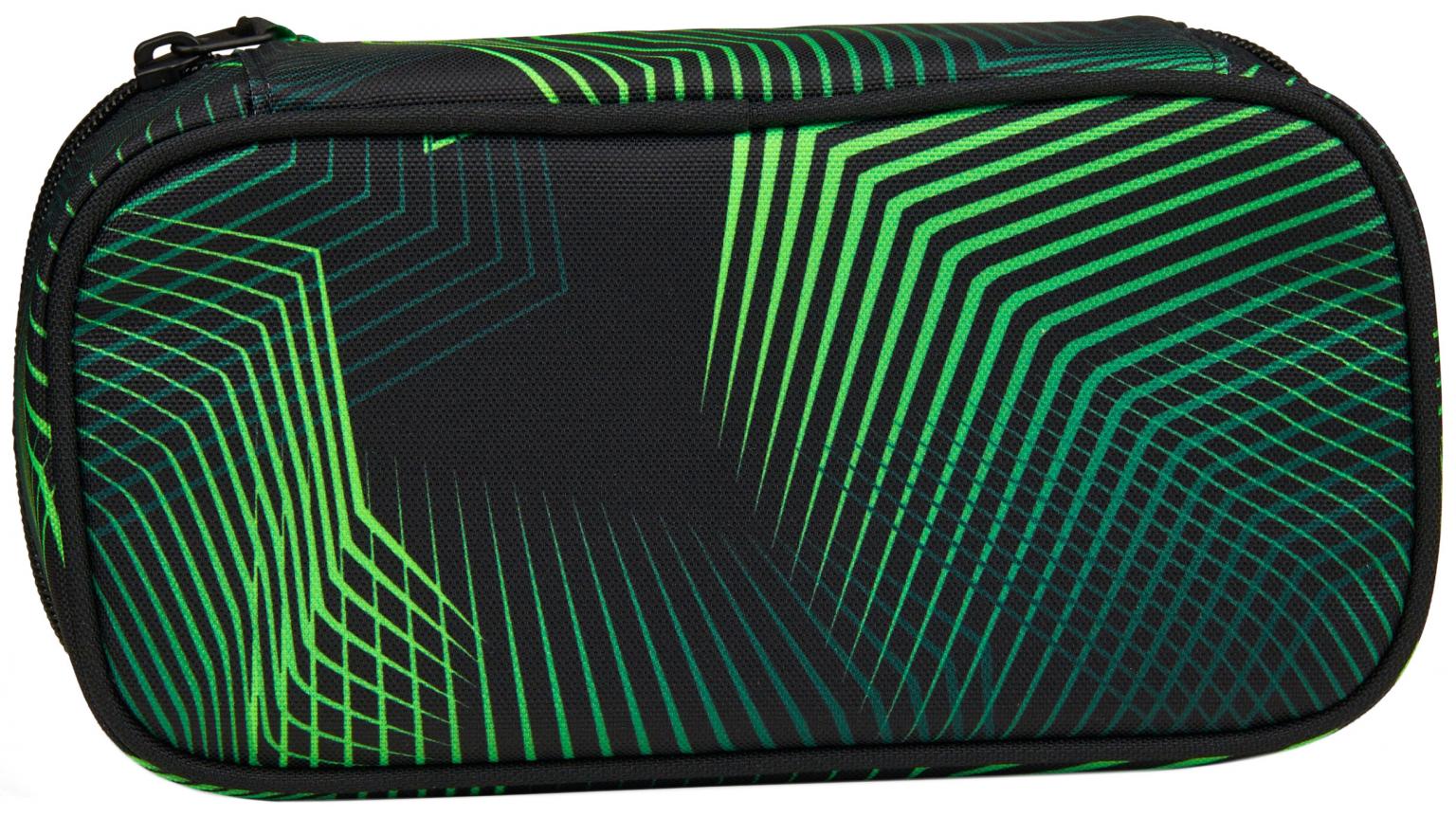 Satch Federmappe Geodreieck Seismic Green schwarz recycelt