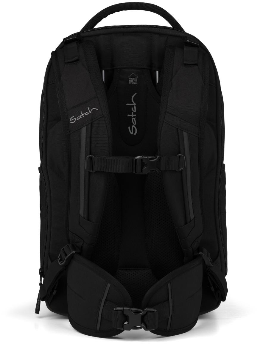Satch Match Plus Blackjack schwarzer Schulrucksack verstellbar