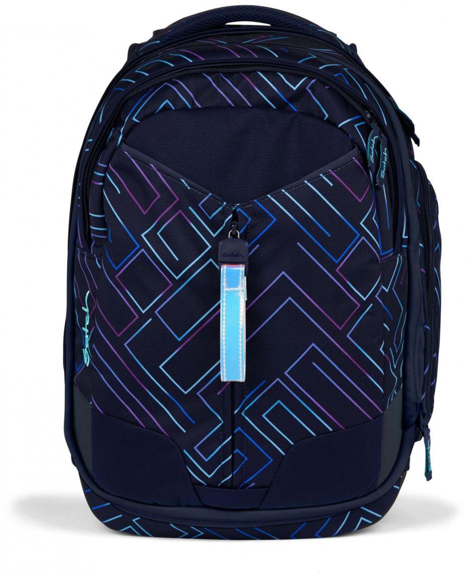 Satch Match Schulrucksack Purple Laser dunkelblau lila 