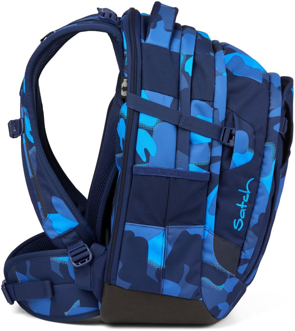 Satch Match mitwachsende Schultasche blau Camouflage Troublemaker