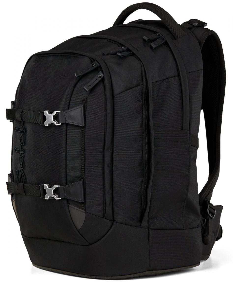 Satch Pack Büchertasche Nordic Black recycelt ergonomisch schwarz Swap
