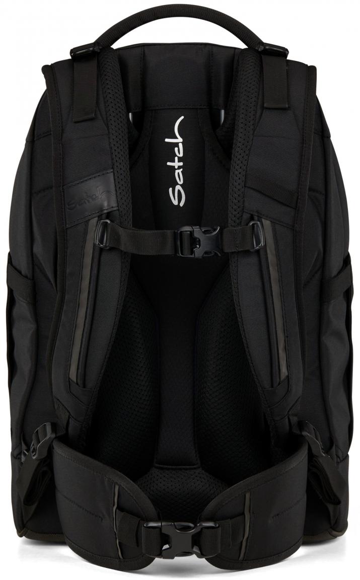 Satch Pack Büchertasche Nordic Black recycelt ergonomisch schwarz Swap