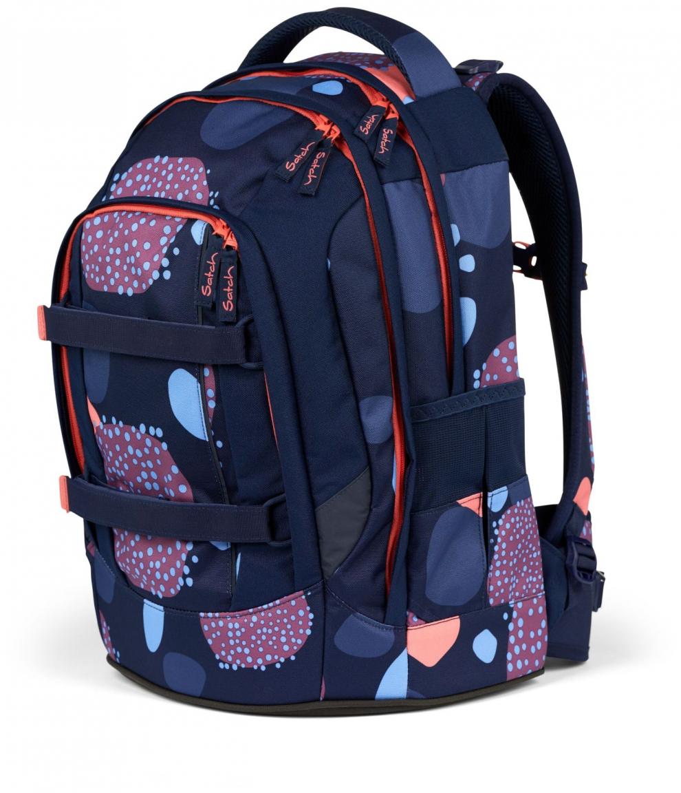 Satch Pack Coral Reef dunkelblau bunt Schulrucksack Ready to Swap