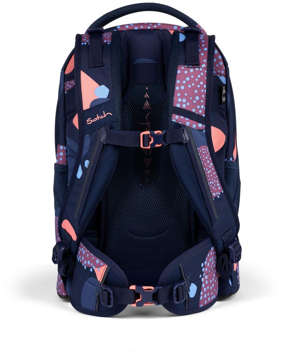 Satch Pack Coral Reef dunkelblau bunt Schulrucksack Ready to Swap