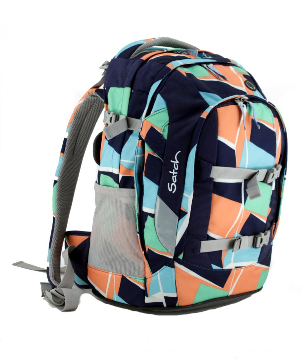 Satch Pack Crazy Orange Blue Green Schultasche bunt gemuster verstellbar