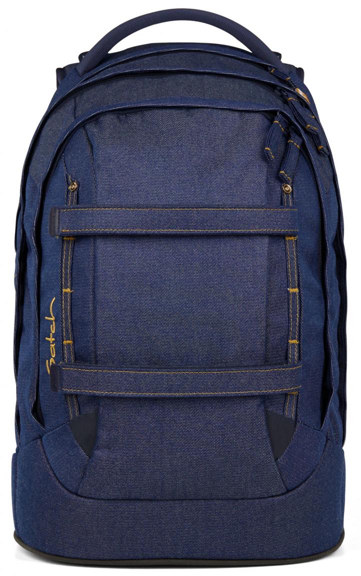 Satch Pack Jugendranzen Denim Blue dunkelblau Set Pennal Sportbeutel 