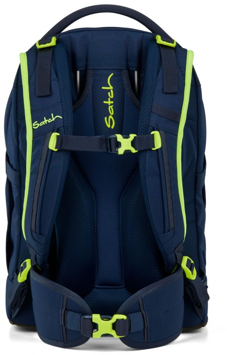 Satch Pack Jugendranzen Toxic Yellow dunkelblau Ready to Swap Neon