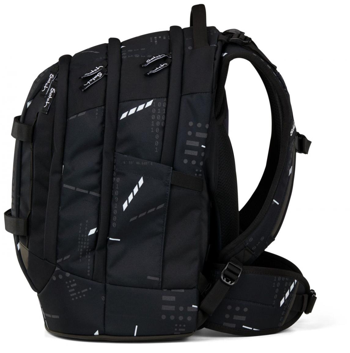 Satch Pack Ninja Matrix Schultasche Binärcode schwarz Swap recycelt