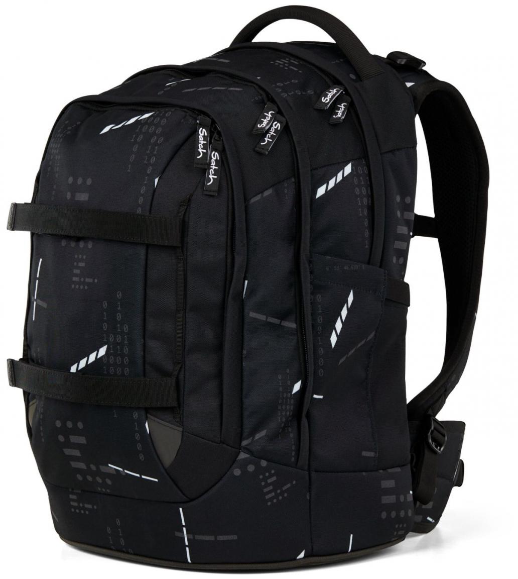 Satch Pack Ninja Matrix Schultasche Binärcode schwarz Swap recycelt