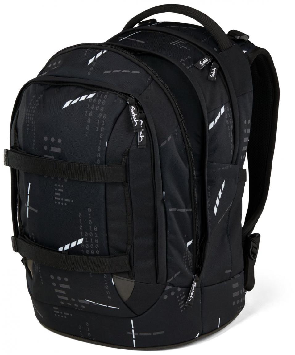 Satch Pack Ninja Matrix Schultasche Binärcode schwarz Swap recycelt