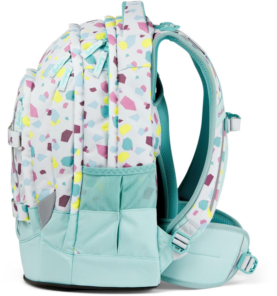 Satch Pack Ready to Swap Dreamy Mosaic hellblau mintgrün bunt Schulranzen