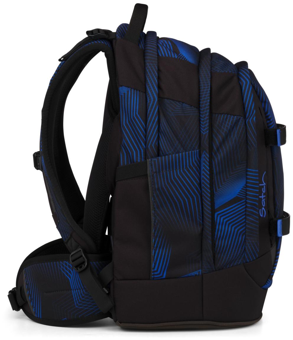 Satch Pack Seismic Blue Schultasche schwarz blau Grafikprint