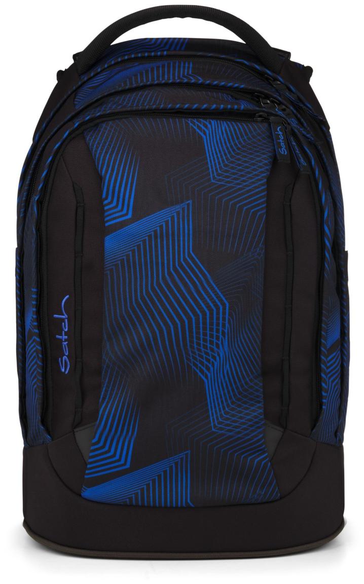 Satch Pack Seismic Blue Schultasche schwarz blau Grafikprint