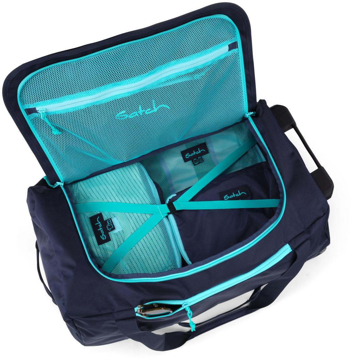 Satch Rollenreisetasche Suitcase Jet Mint dunklelblau 60cm