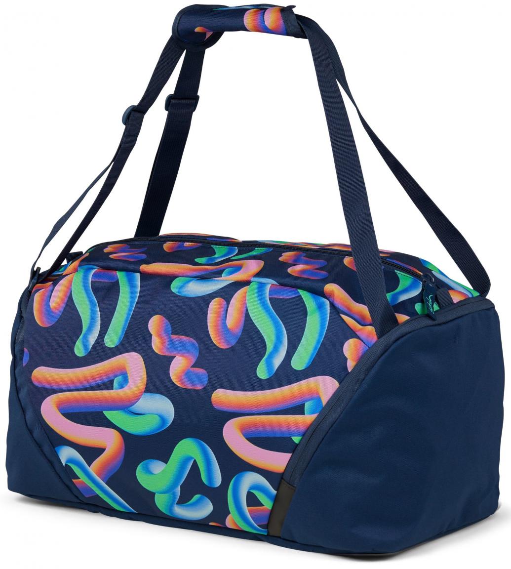Satch Sportbag Crazy Twist dunkelblau nachhaltig farbenfroh