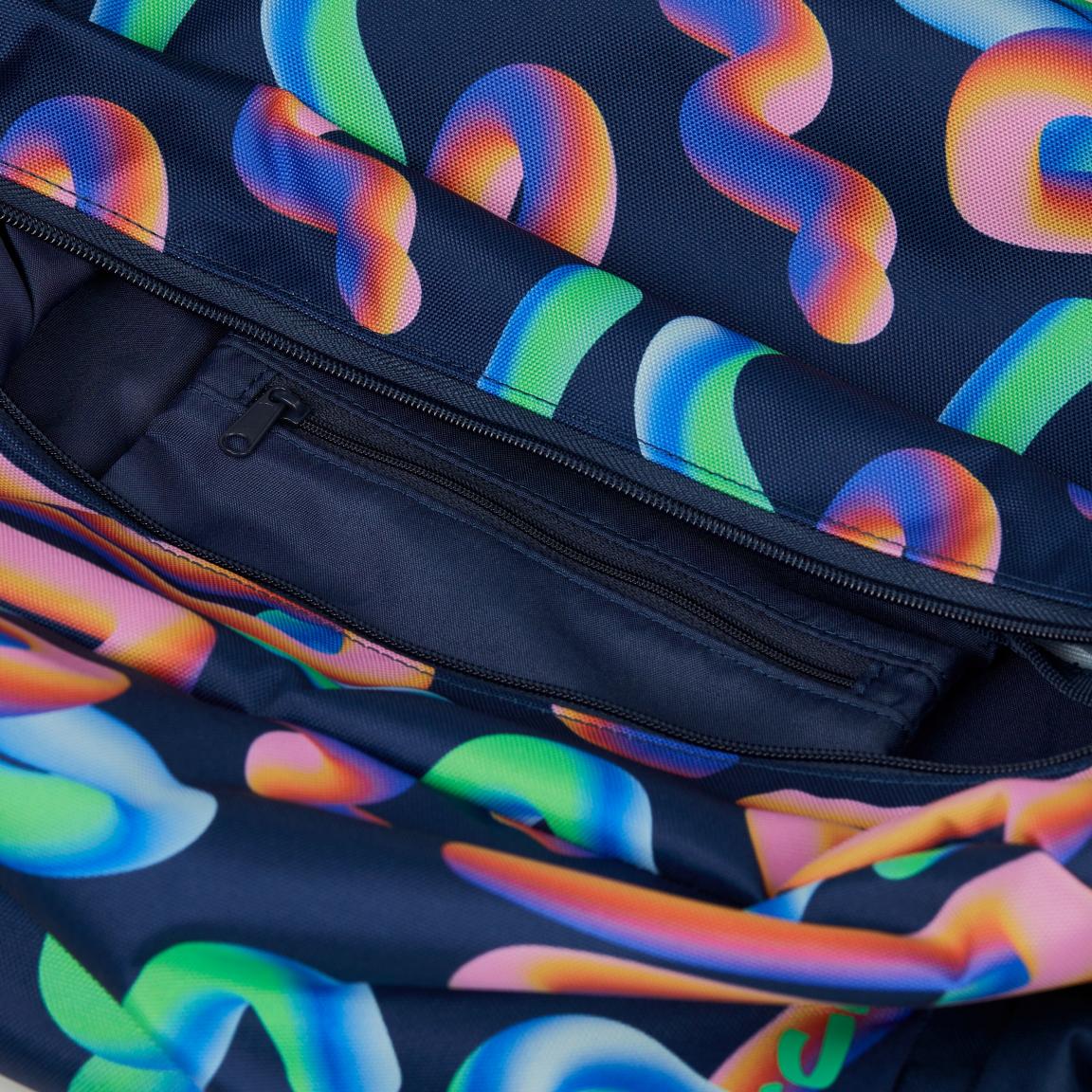 Satch Sportbag Crazy Twist dunkelblau nachhaltig farbenfroh