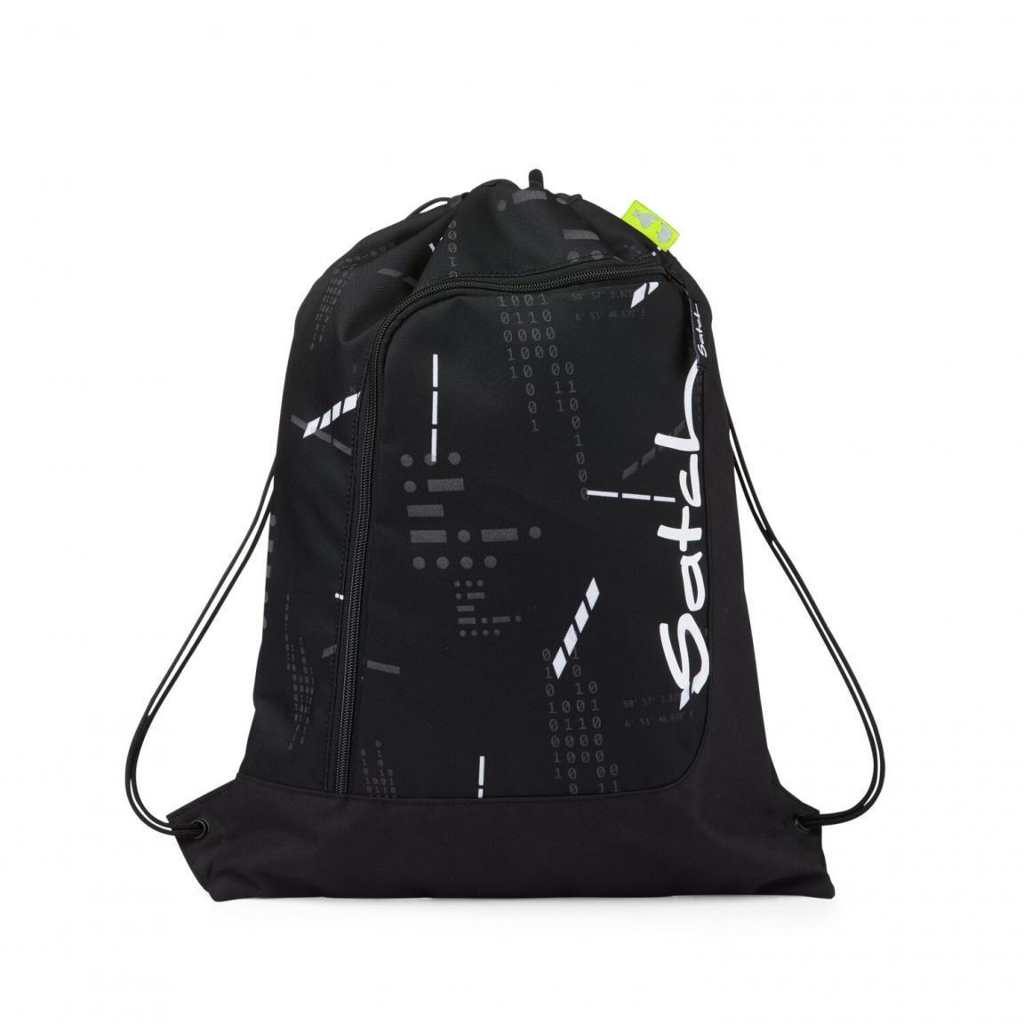 Satch Sportbeutel Ninja Matrix schwarz reflektierender Print