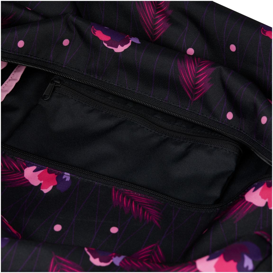 Satch Sporttasche Mystic Nights schwarz pink Blütenprint