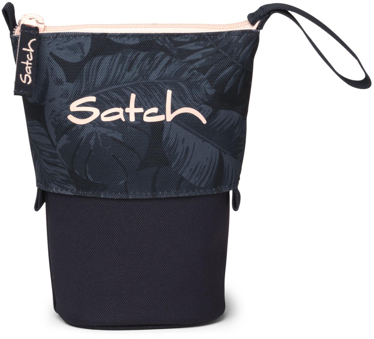 Satch Stifteetui mit Blätterprint Pencil Slider Midnight Jungle