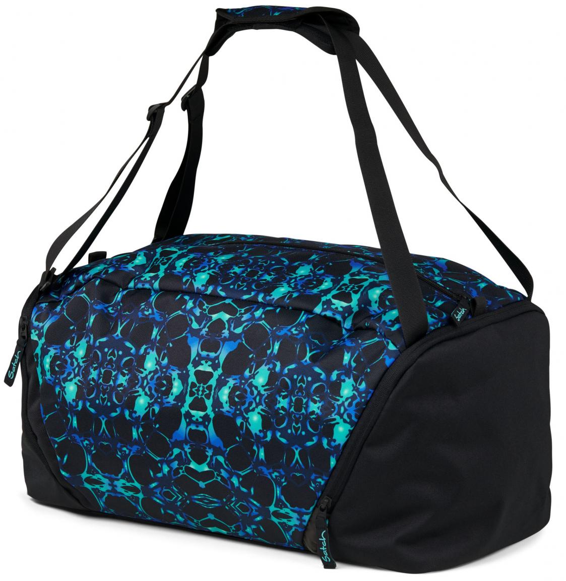 Satch Trainingstasche Caleido Blue recycelt schwarz 