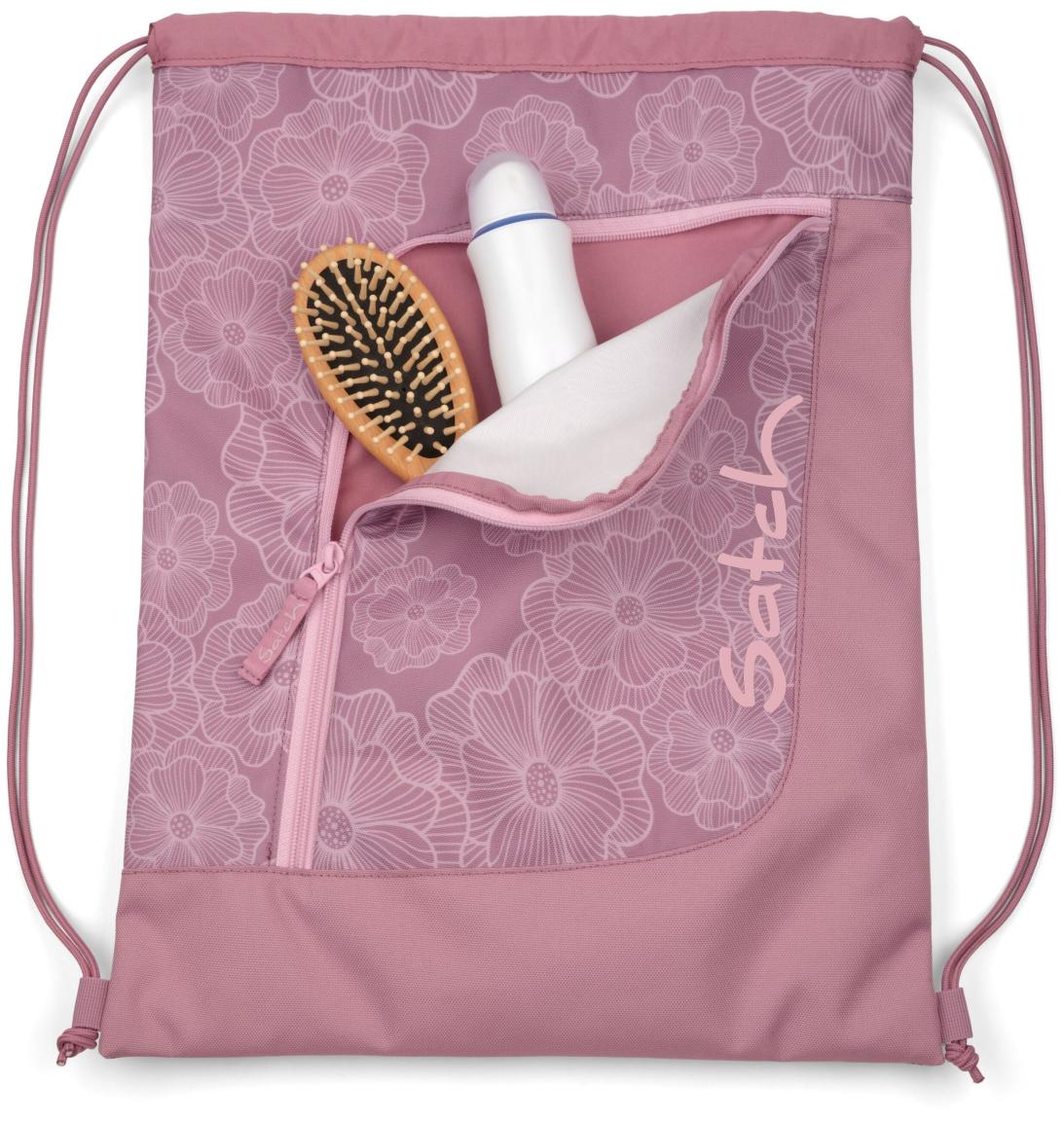 Satch Turnsackerl Magnolia Dream altrosa Blumenprint Drawstring