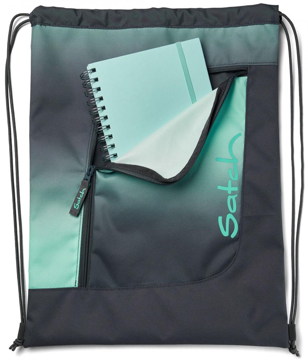 Satch kleiner Freizeitbeutel Gradient Mint grau Farbverlauf