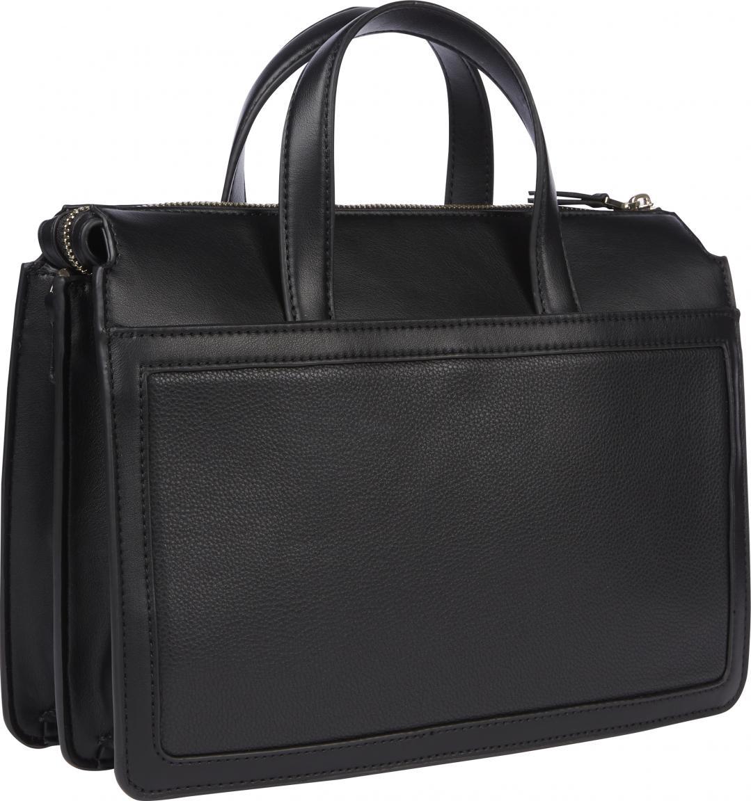 Satchel Calvin Klein Business Tote Black Logoplate