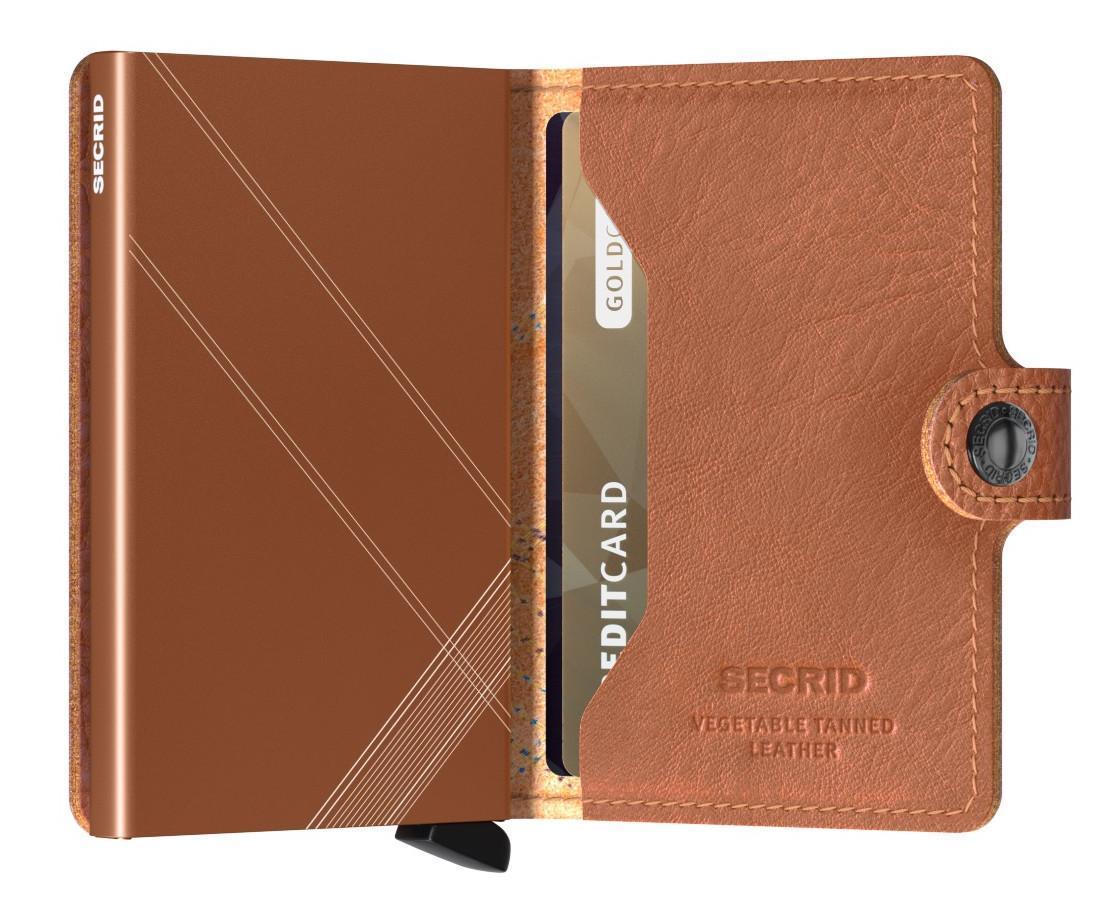 Scheinbörse Secrid Miniwallet Stitch Linea Caramello braun