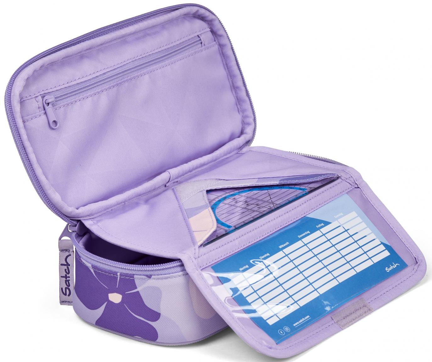 Schlamperbox Satch Lilac Blossom recycelt Blumen Pencil