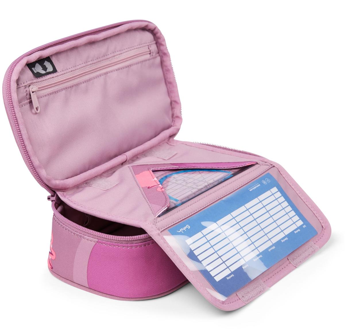 Schlamperpennal pink Satch Pencil Box Walking Clouds