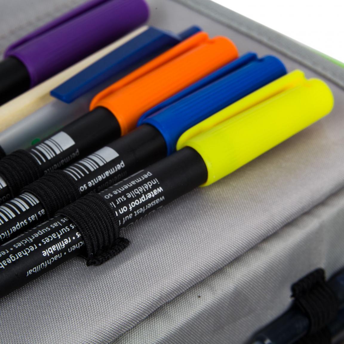 Schlamperpennal schwarz grau kariert Satch Dark Skate Pencil Box