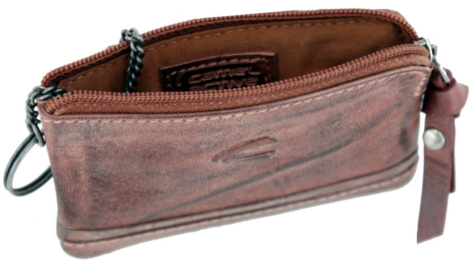 Schlüsseltasche Sullana M Rotbraun Camel Active Vintageleder