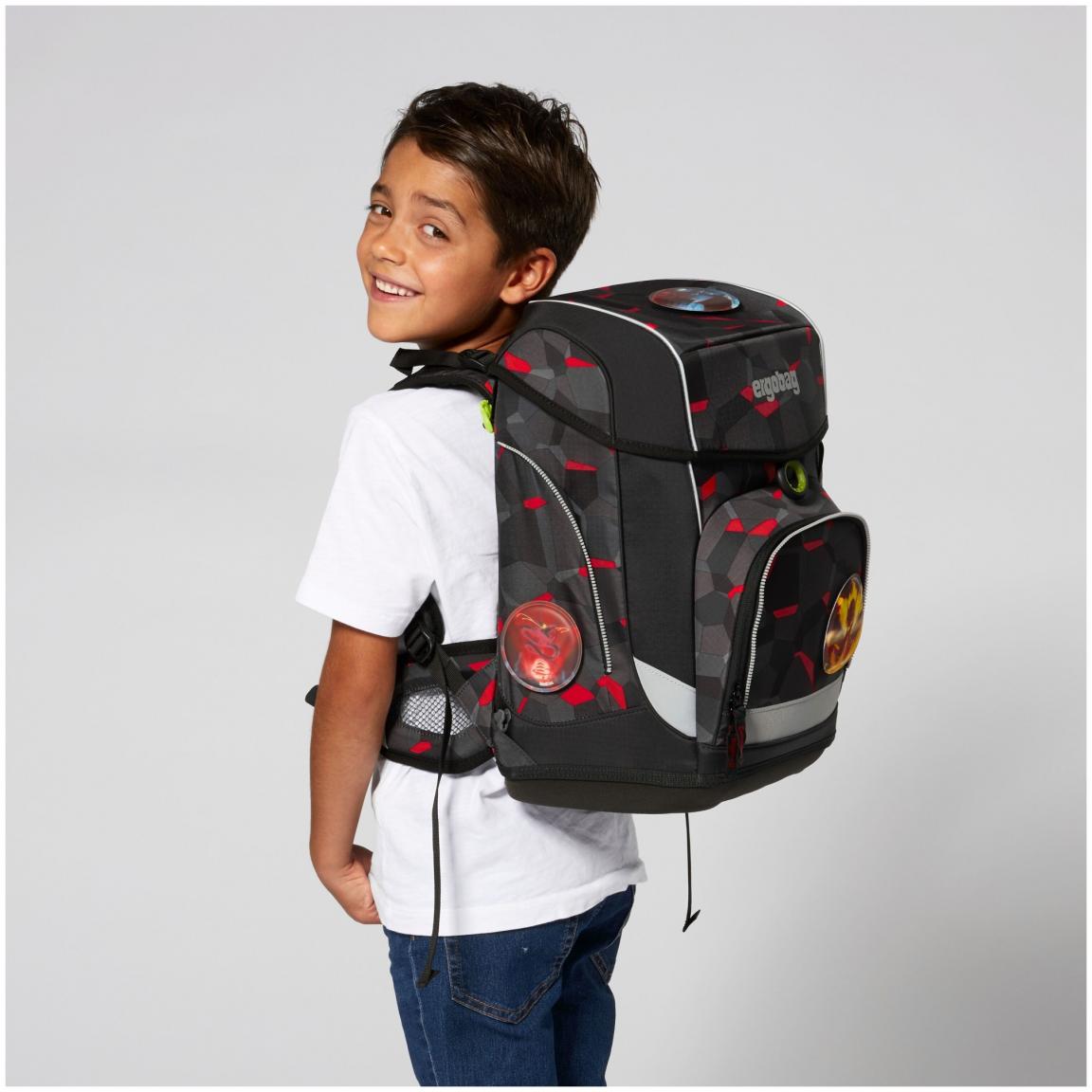 Schülerset 6-teilig Ergobag Cubo Light TaekBärdo Ninja Drachen