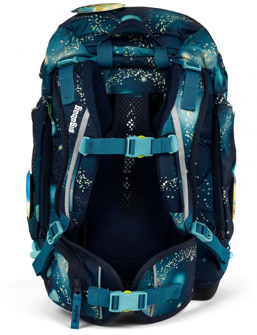 Schülerset Ergobag Pack RaumfahrBär Schultasche Weltall Blau Galaxy Glow