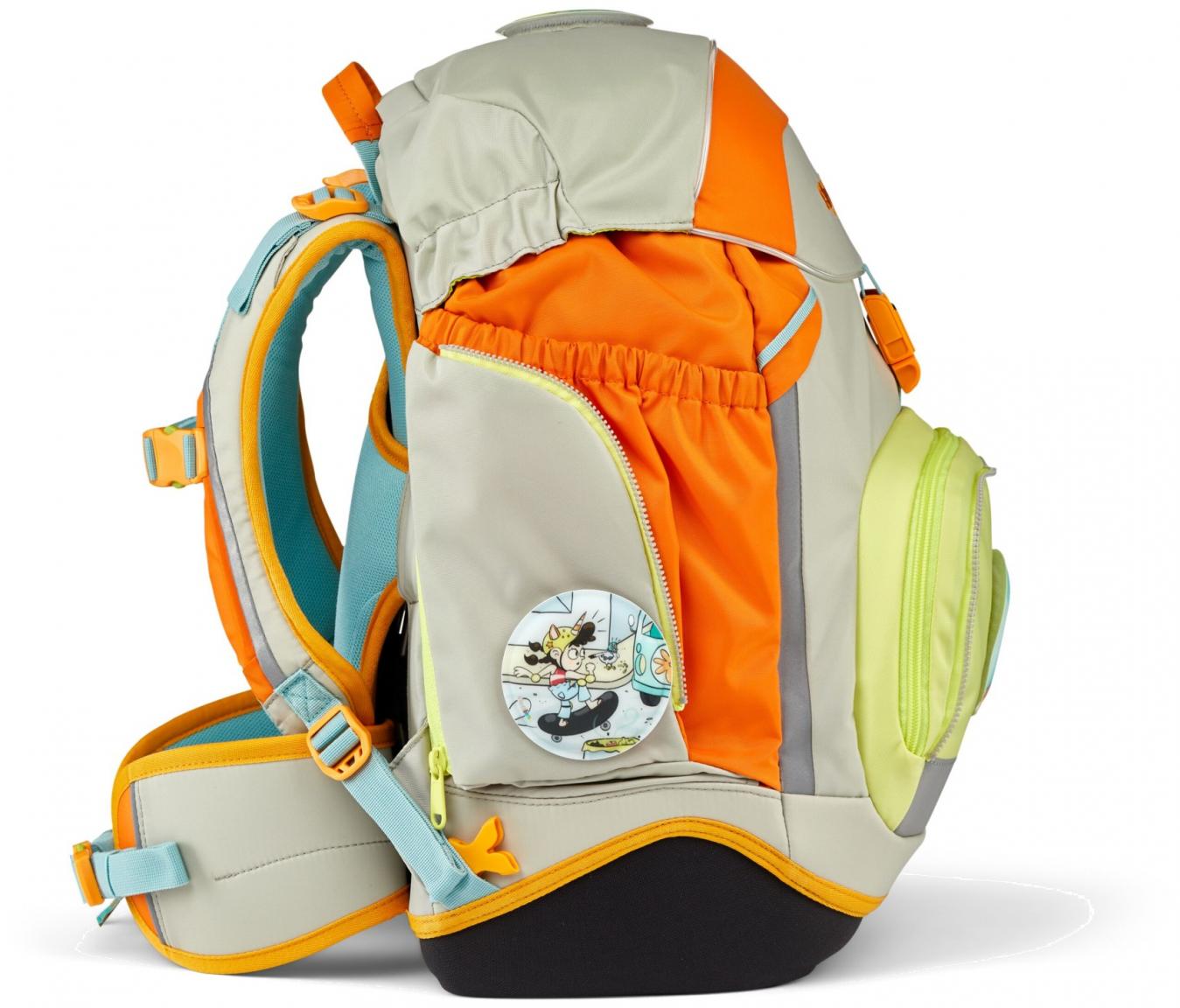 Schülerset Ergobag Pack StadtBärwohner beige bunt Comic Adventure