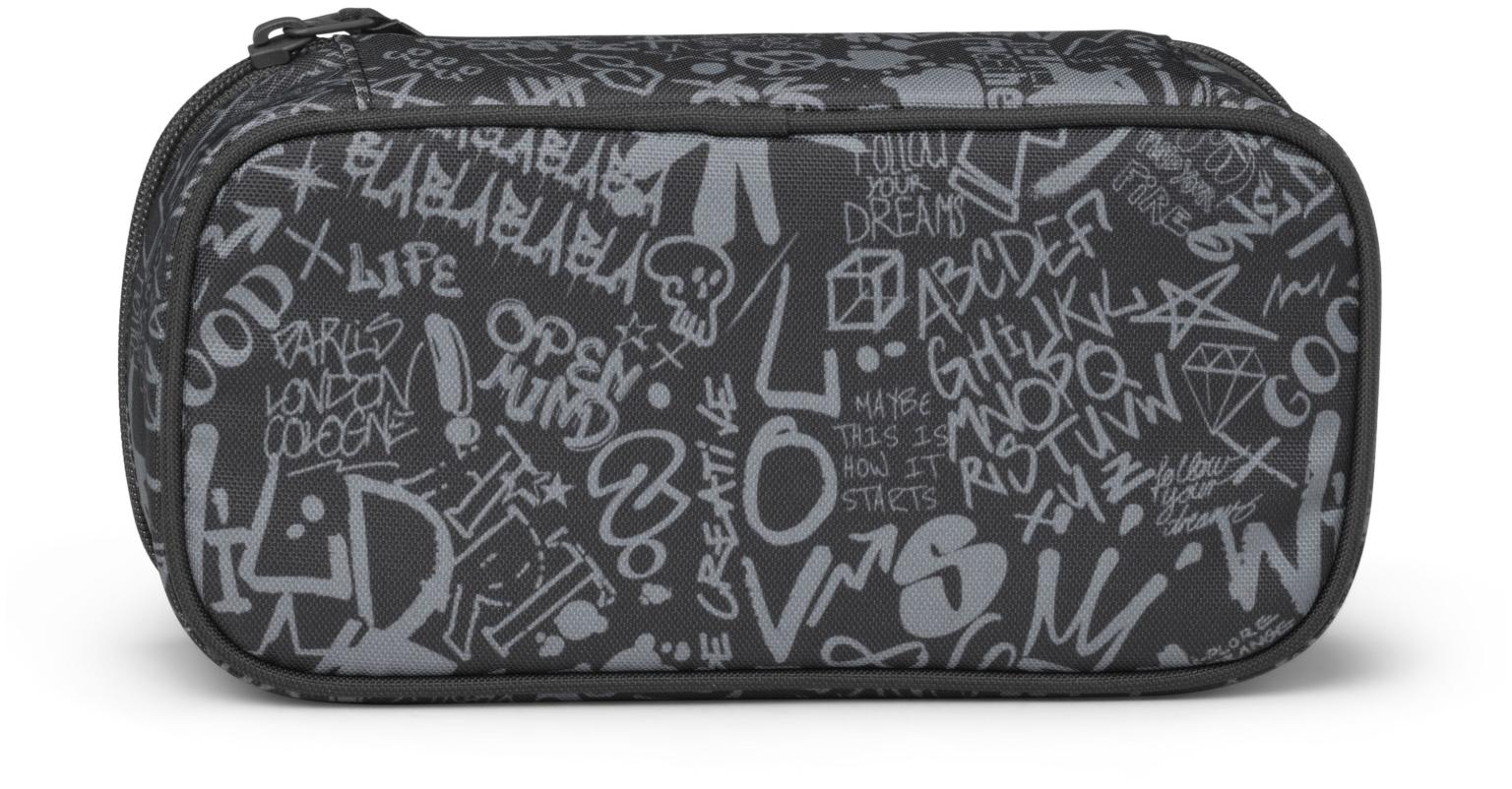 Schüttelpennal grau Graffiti Satch Pencil Box Street Ink